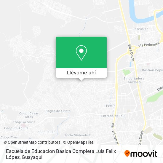 Mapa de Escuela de Educacion Basica Completa Luis Felix López