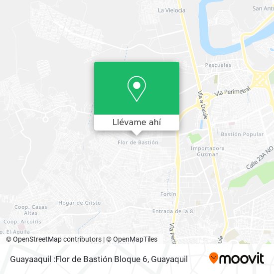 Mapa de Guayaaquil :Flor de Bastión Bloque 6