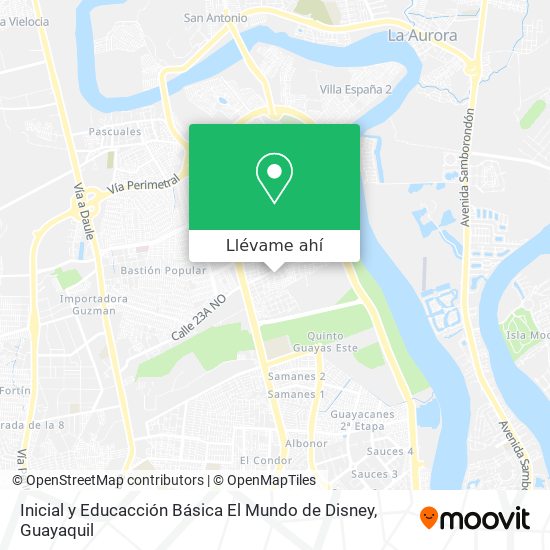 Mapa de Inicial y Educacción Básica El Mundo de Disney