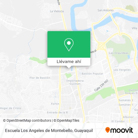 Mapa de Escuela Los Angeles de Montebello