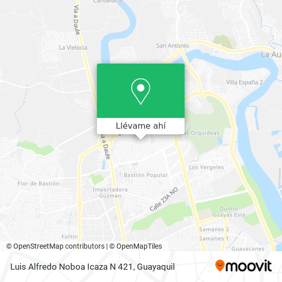 Mapa de Luis Alfredo Noboa Icaza N 421