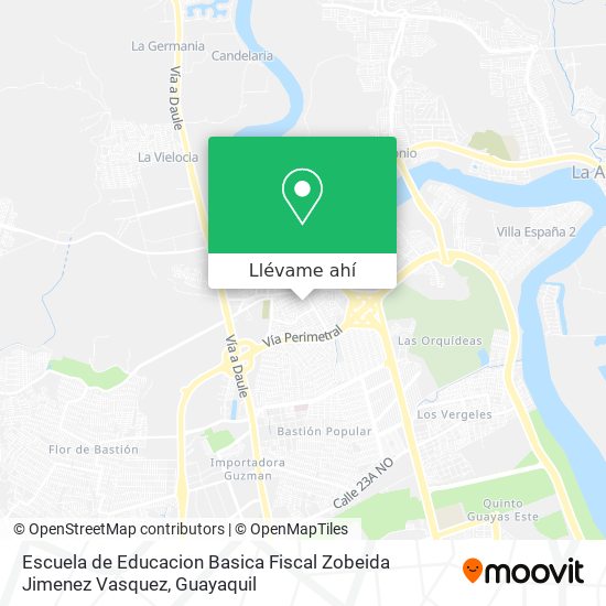 Mapa de Escuela de Educacion Basica Fiscal Zobeida Jimenez Vasquez
