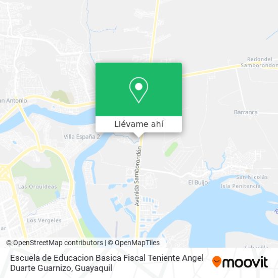 Mapa de Escuela de Educacion Basica Fiscal Teniente Angel Duarte Guarnizo