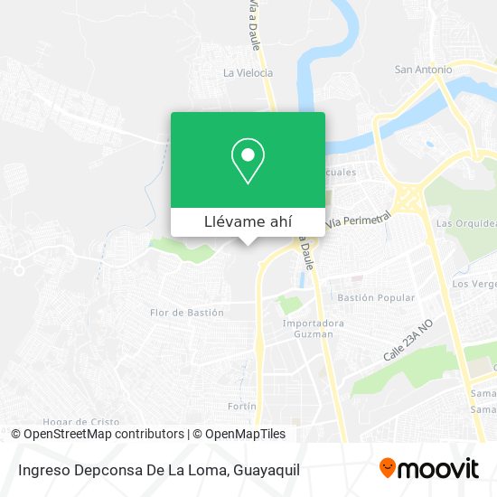 Mapa de Ingreso Depconsa De La Loma