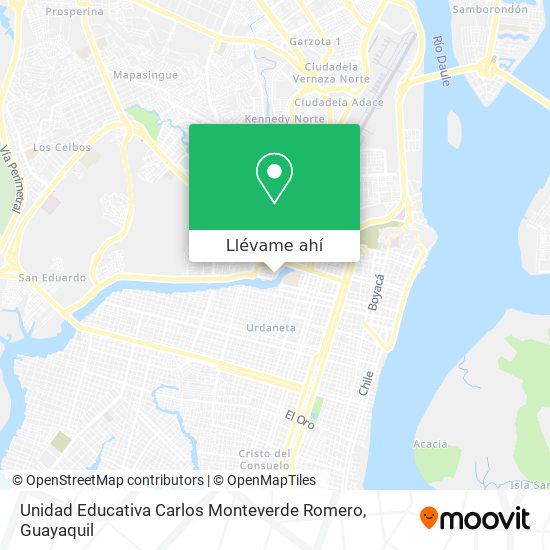 Mapa de Unidad Educativa Carlos Monteverde Romero