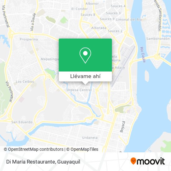 Mapa de Di María Restaurante