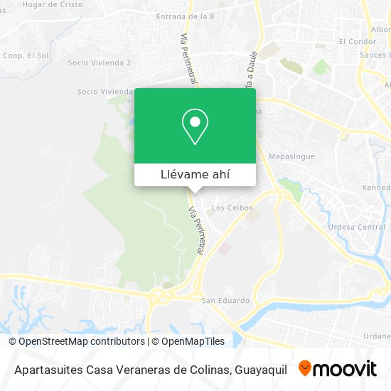 Mapa de Apartasuites Casa Veraneras de Colinas