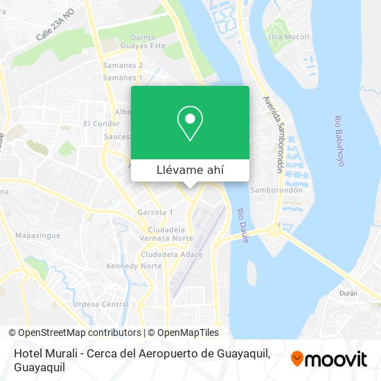 Mapa de Hotel Murali - Cerca del Aeropuerto de Guayaquil