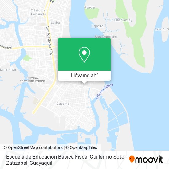 Mapa de Escuela de Educacion Basica Fiscal Guillermo Soto Zatizábal