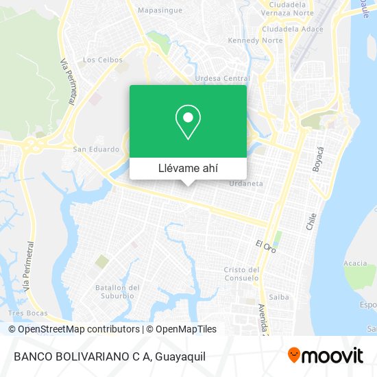 Mapa de BANCO BOLIVARIANO C A