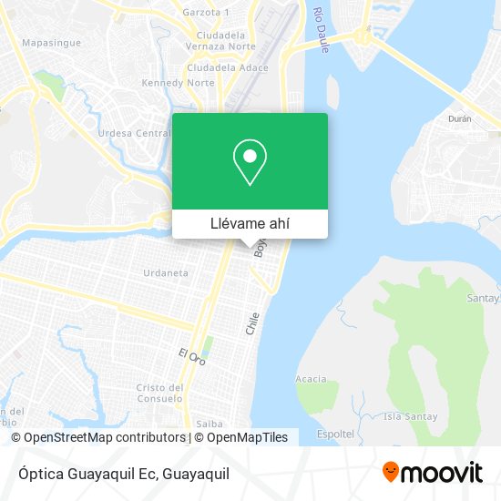 Mapa de Óptica Guayaquil Ec