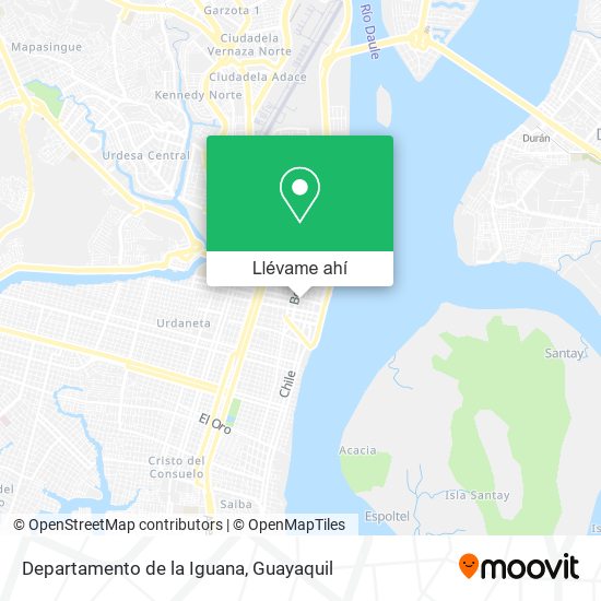 Mapa de Departamento de la Iguana