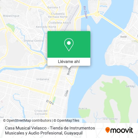 Mapa de Casa Musical Velasco - Tienda de Instrumentos Musicales y Audio Profesional