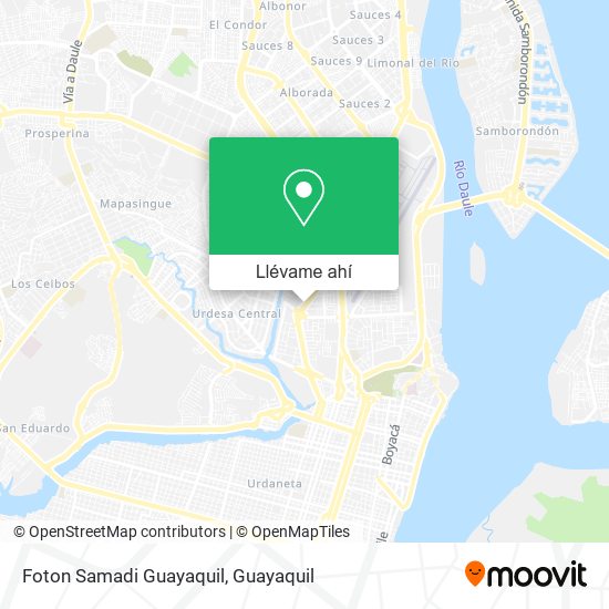 Mapa de Foton Samadi Guayaquil