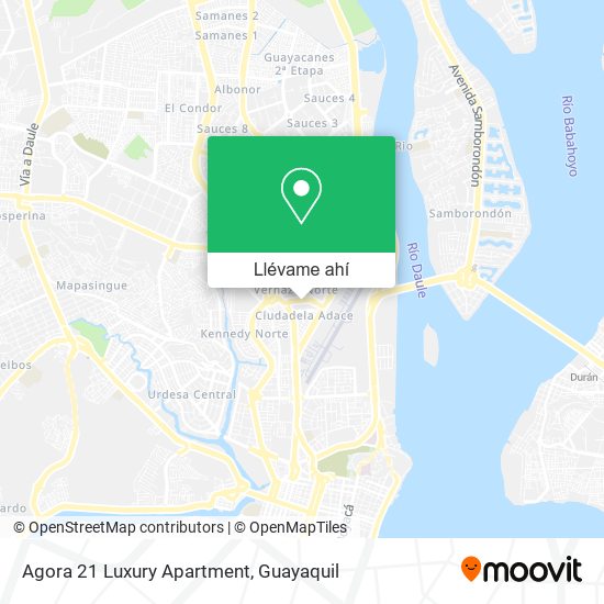 Mapa de Agora 21 Luxury Apartment