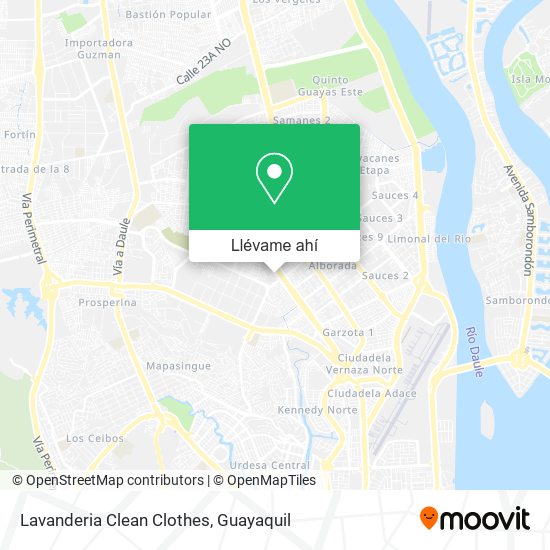 Mapa de Lavanderia Clean Clothes