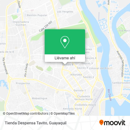 Mapa de Tienda Despensa Tavito