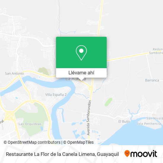Mapa de Restaurante La Flor de la Canela Limena