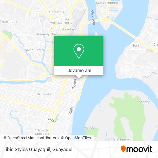 Mapa de ibis Styles Guayaquil