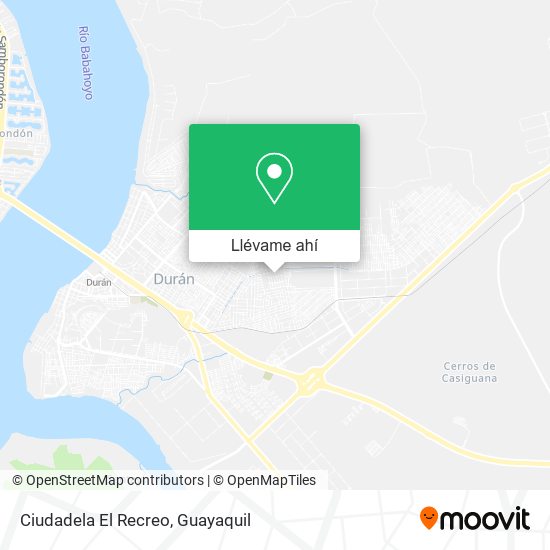 Mapa de Ciudadela El Recreo