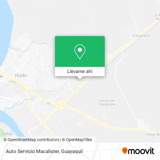 Mapa de Auto Servicio Macalister