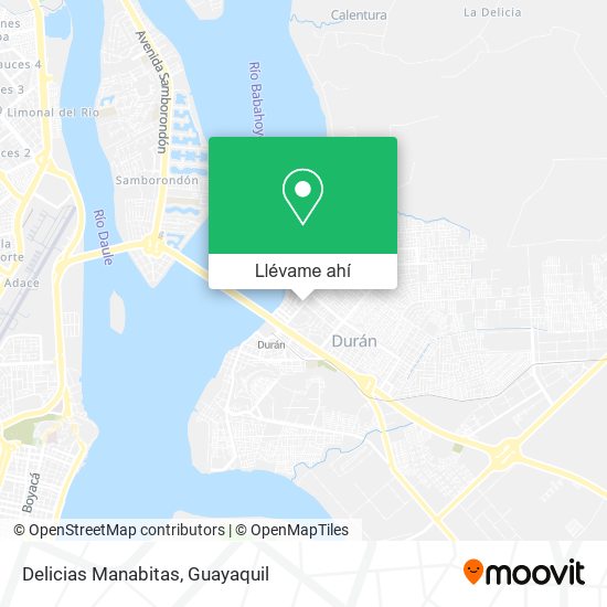 Mapa de Delicias Manabitas