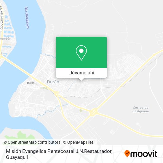 Mapa de Misión Evangelica Pentecostal  J.N.Restaurador