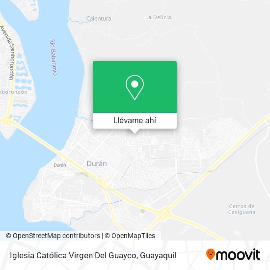 Mapa de Iglesia Católica Virgen Del Guayco