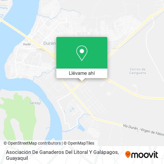 Mapa de Asociación De Ganaderos Del Litoral Y Galápagos