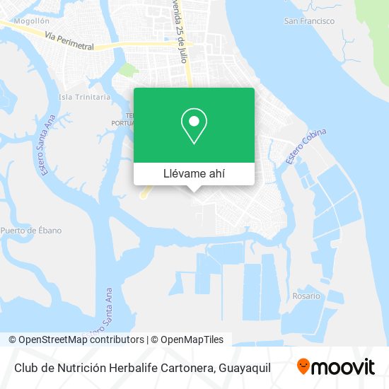 Mapa de Club de Nutrición Herbalife Cartonera