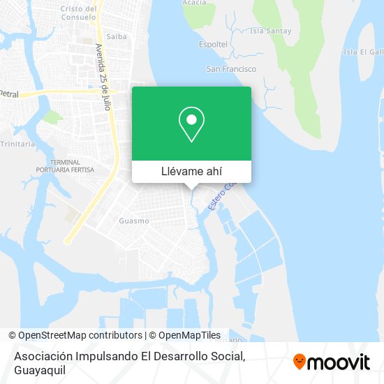 Mapa de Asociación Impulsando El Desarrollo Social