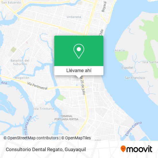 Mapa de Consultorio Dental Regato