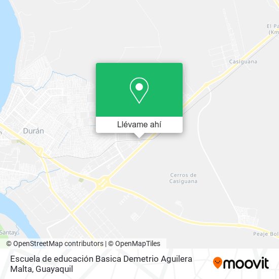 Mapa de Escuela de educación Basica Demetrio Aguilera Malta