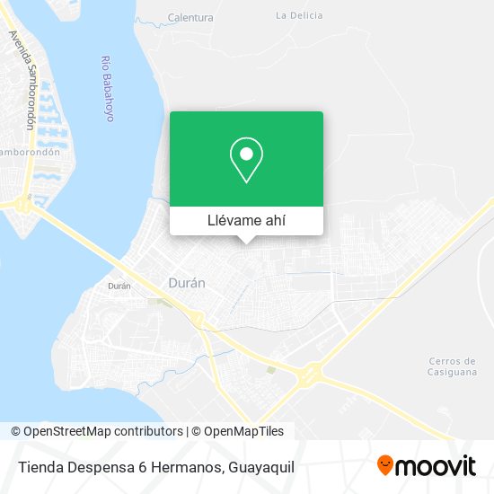 Mapa de Tienda Despensa 6 Hermanos