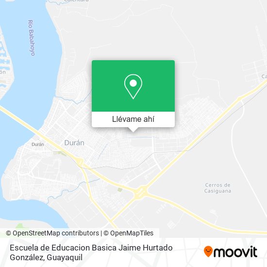 Mapa de Escuela de Educacion Basica Jaime Hurtado González