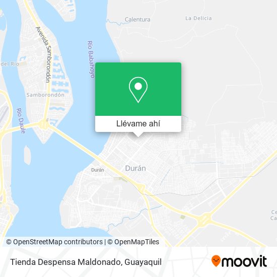 Mapa de Tienda Despensa Maldonado