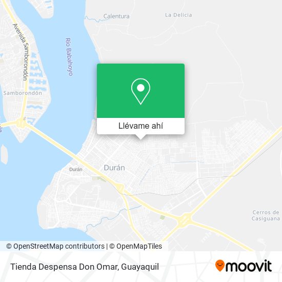 Mapa de Tienda Despensa Don Omar