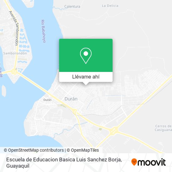 Mapa de Escuela de Educacion Basica Luis Sanchez Borja