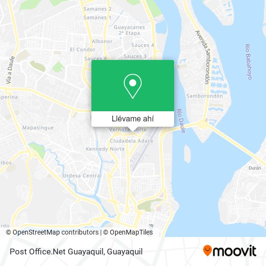 Mapa de Post Office.Net Guayaquil