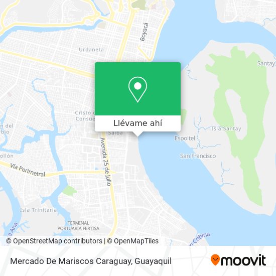 Mapa de Mercado De Mariscos Caraguay