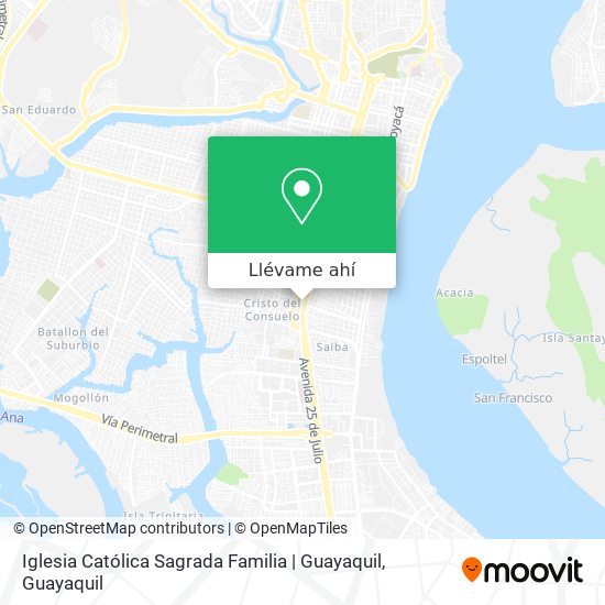 Mapa de Iglesia Católica Sagrada Familia | Guayaquil