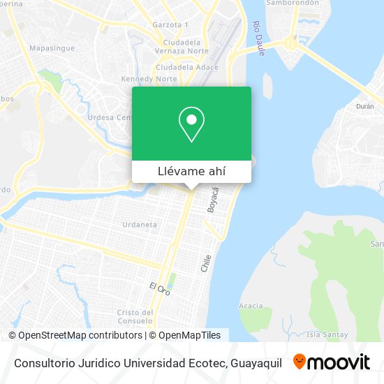 Mapa de Consultorio Juridico Universidad Ecotec
