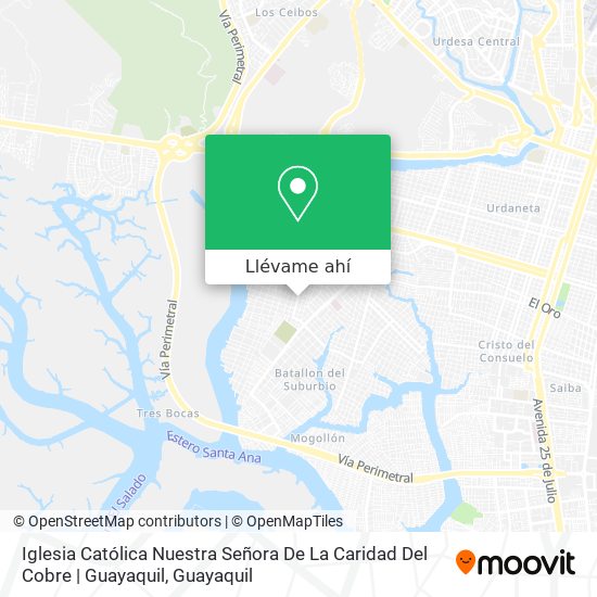 Mapa de Iglesia Católica Nuestra Señora De La Caridad Del Cobre | Guayaquil