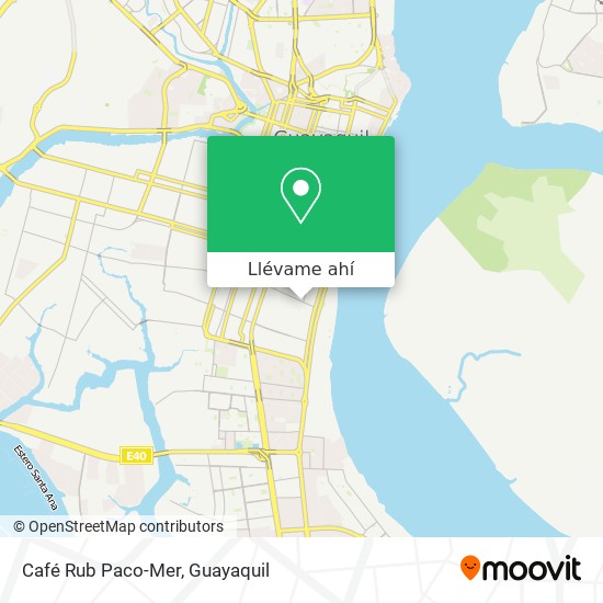Mapa de Café Rub Paco-Mer