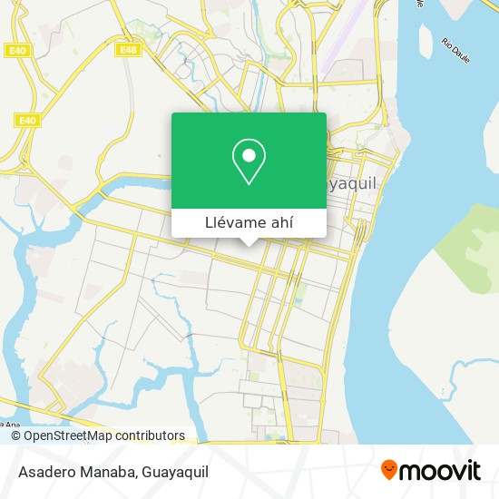 Mapa de Asadero Manaba