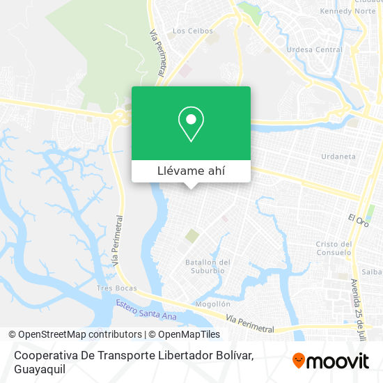 Mapa de Cooperativa De Transporte Libertador Bolívar