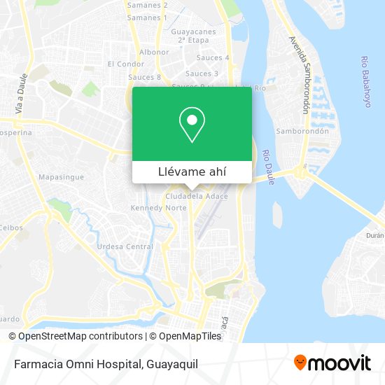 Mapa de Farmacia Omni Hospital