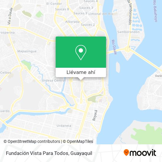 Mapa de Fundación Vista Para Todos