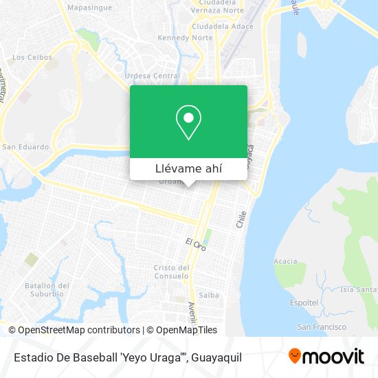 Mapa de Estadio De Baseball 'Yeyo Uraga""