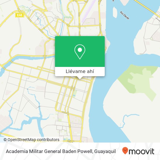 Mapa de Academia Militar General Baden Powell